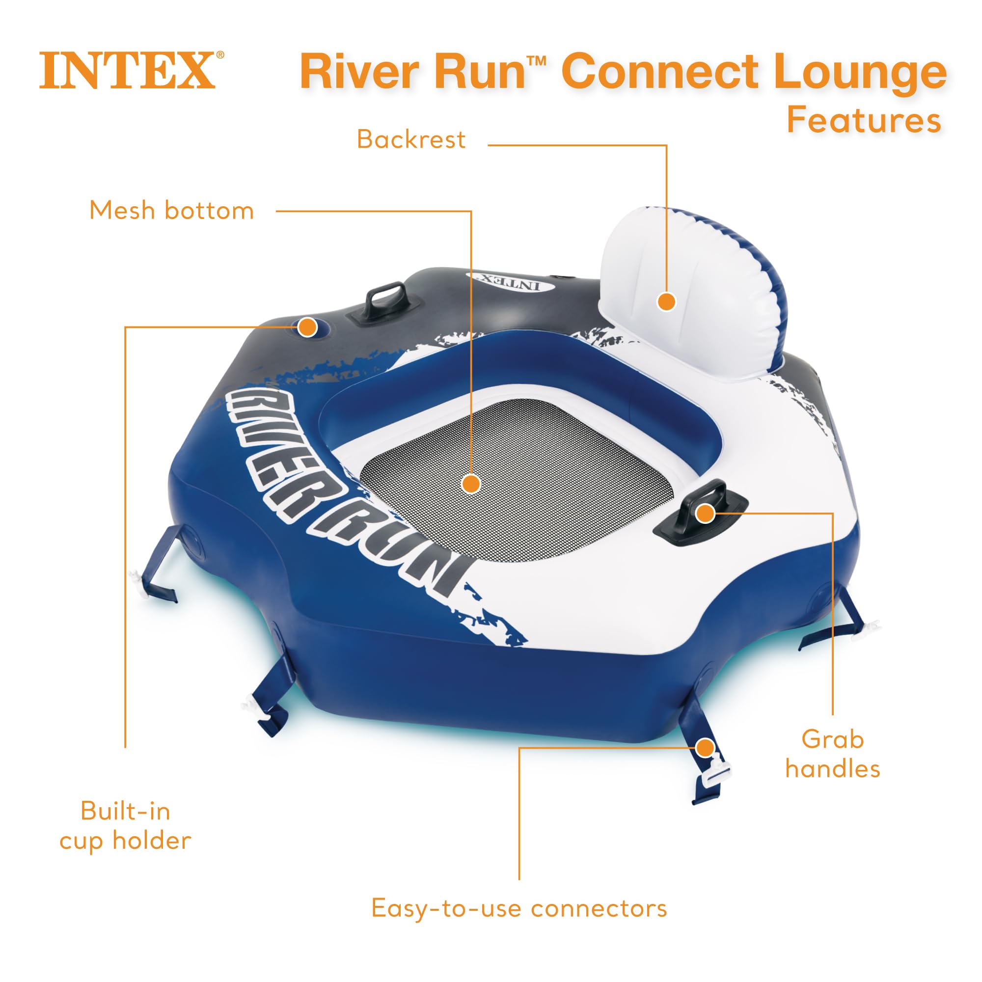 Amazon.com: Intex 58854EP River Run Connect Inflatable Floating